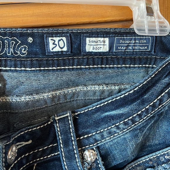 Miss Me Signature Boot Cut Jeans Size 30 - Picture 3 of 4